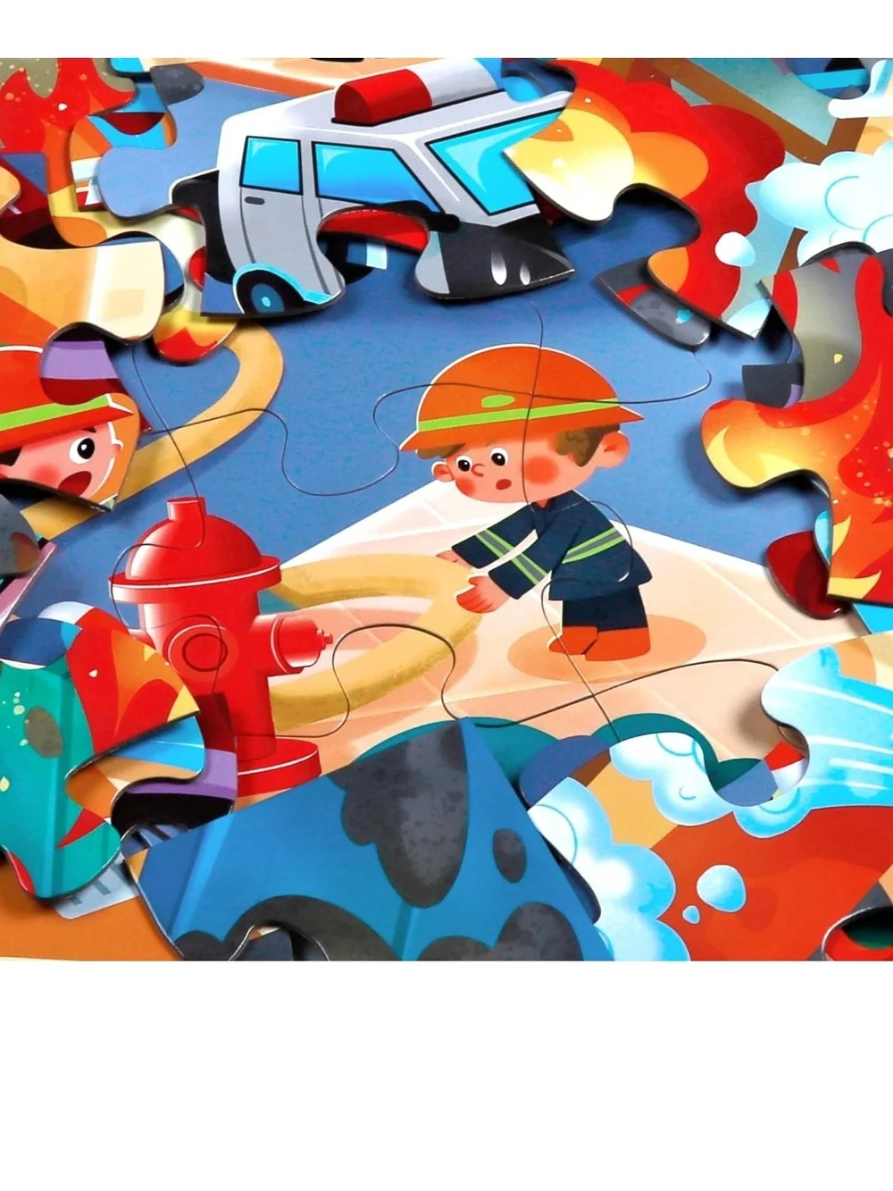 Kids Emergency Vehicles Floor Jumbo Puzzle 48 pieces - Picture 5 of 8